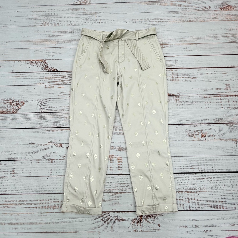 White House Black Market Women’s Size 8 High Rise Straight Leg Crop - Picture 8 of 13